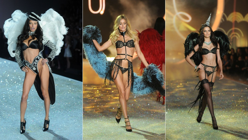 Illustration for article titled Emoji Lingerie and Snow Angels at the Victoria's Secret Fashion Show